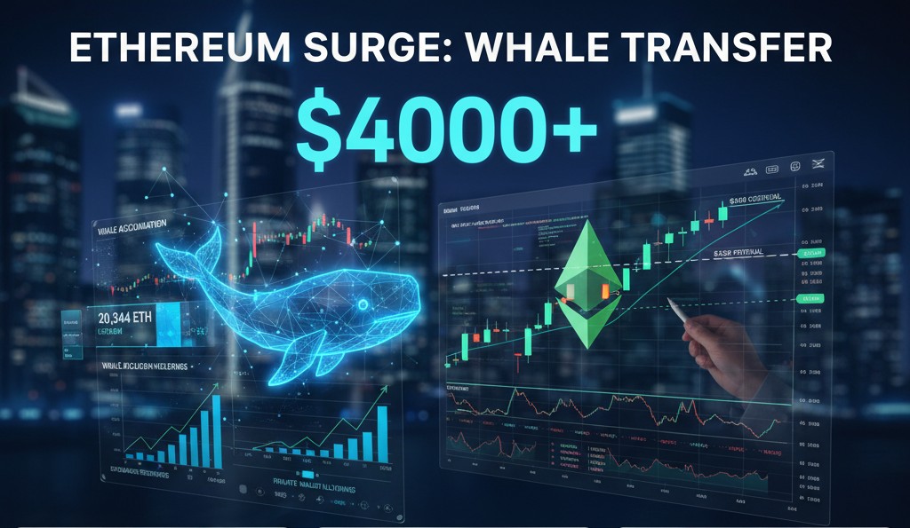 Ethereum Whale Activity Sparks Price Surge Above $4,000